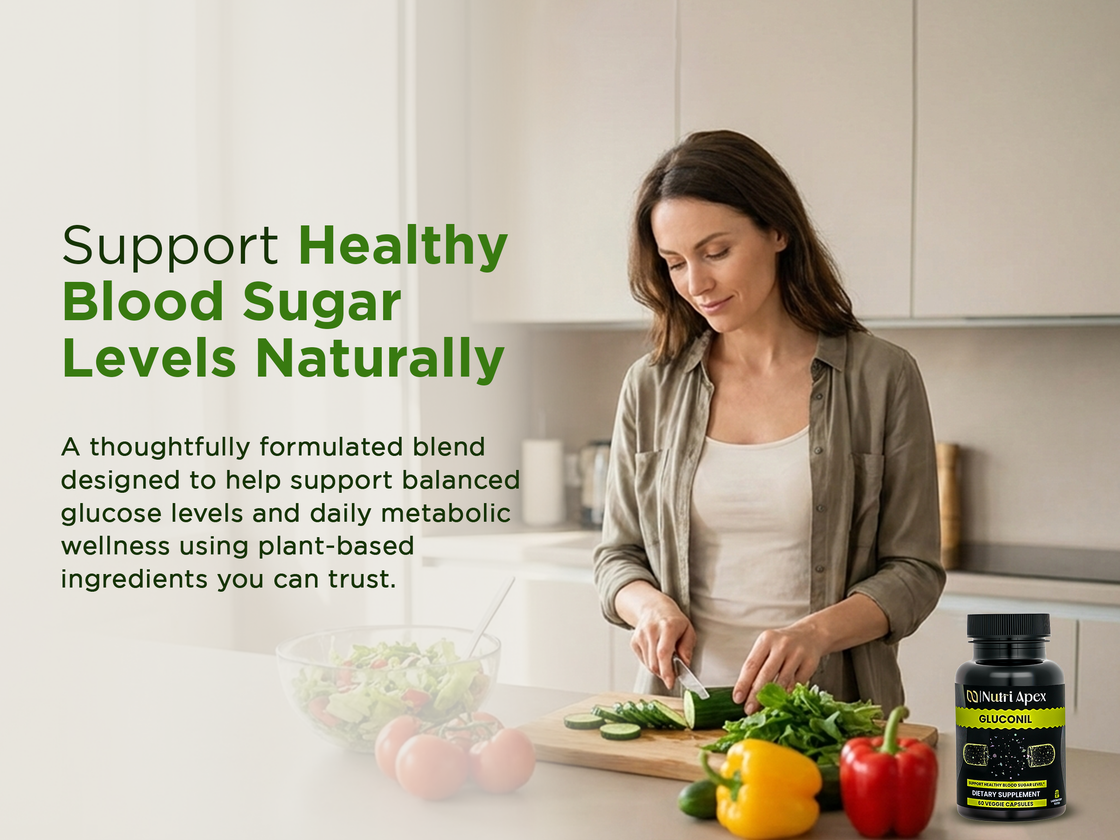 Gluconil for adults seeking plant-based daily blood sugar support