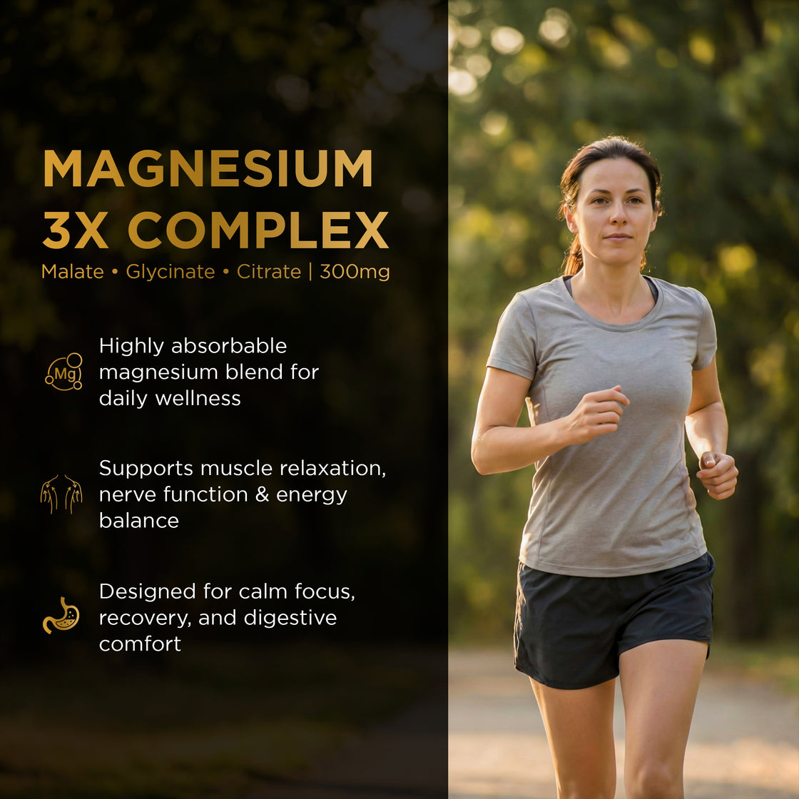Nutri Apex Magnesium 3X Complex — supports sleep, muscle recovery, and stress relief