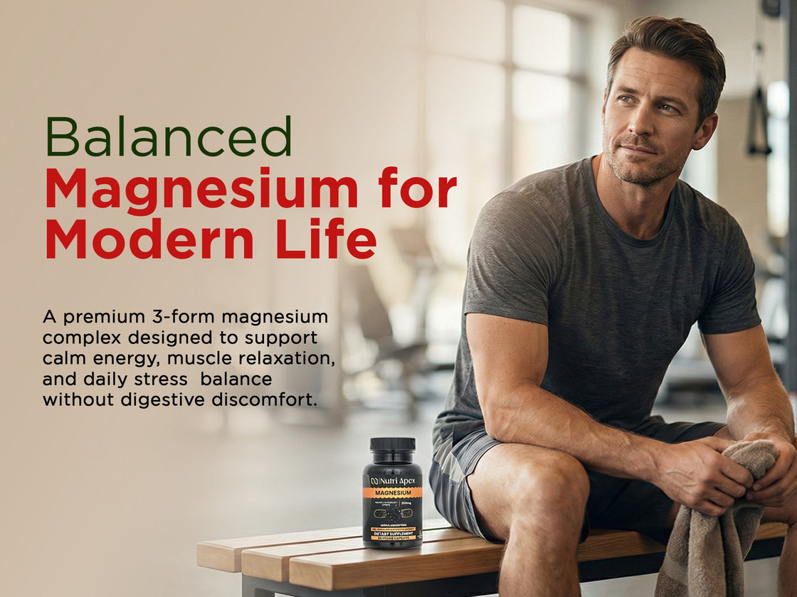 Magnesium 3X Complex for deeper sleep and muscle recovery