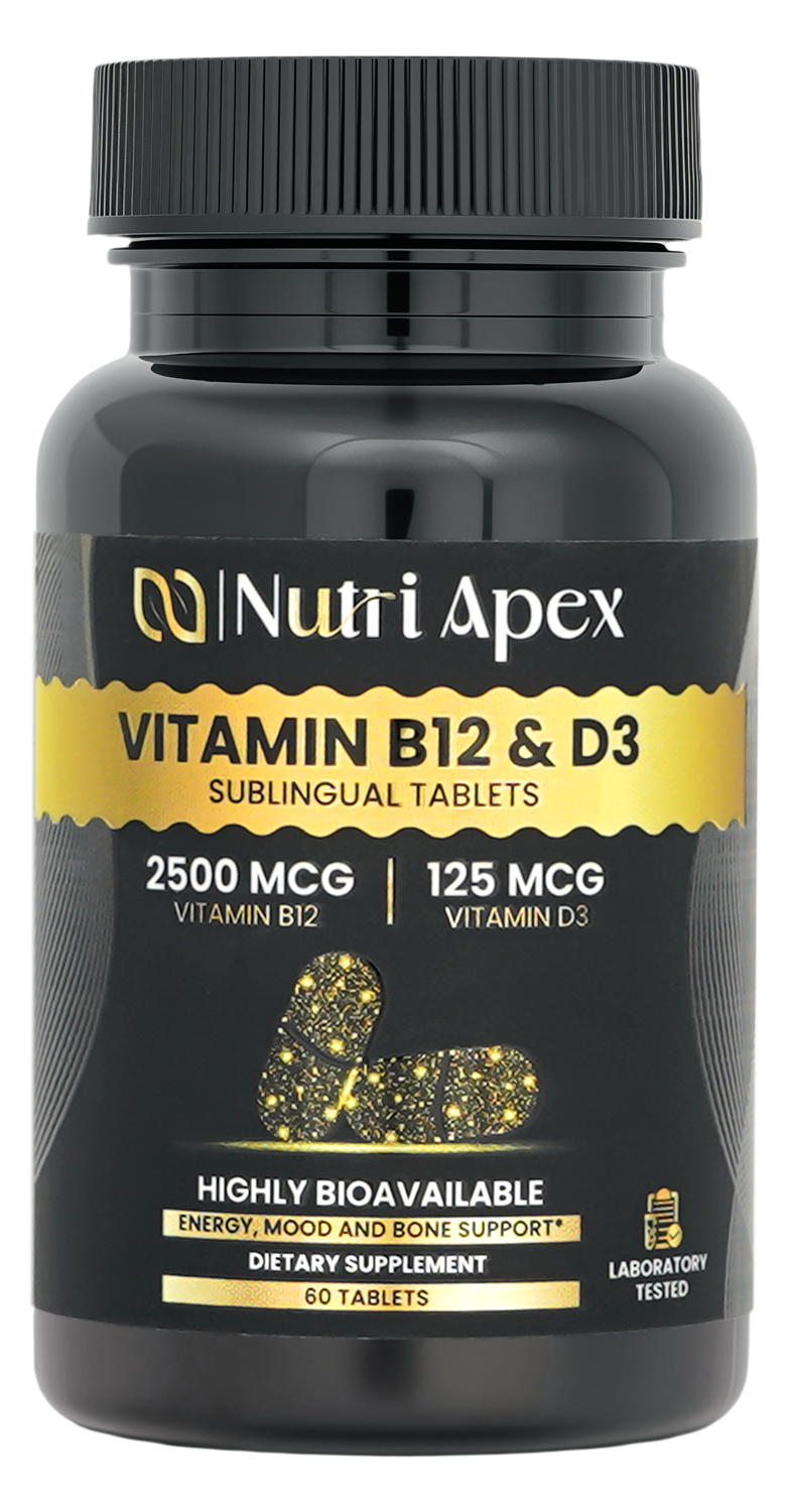 Nutri Apex Vitamin B12 & D3 sublingual tablets