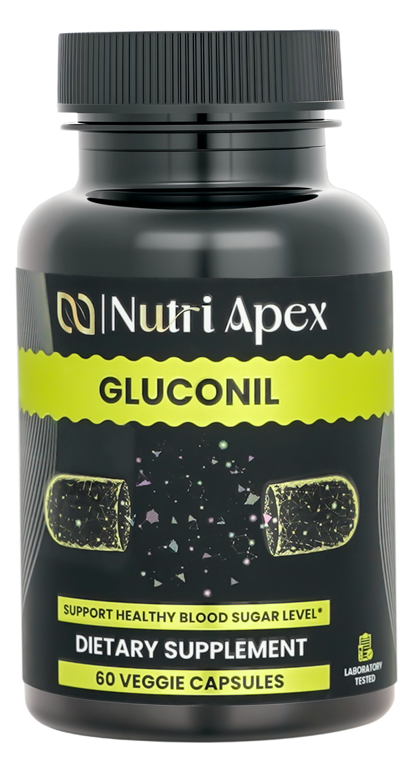 Gluconil — Blood Sugar & Glucose Metabolism Support with Chromium, Botanicals & Gymnema (60 Vegan Capsules)